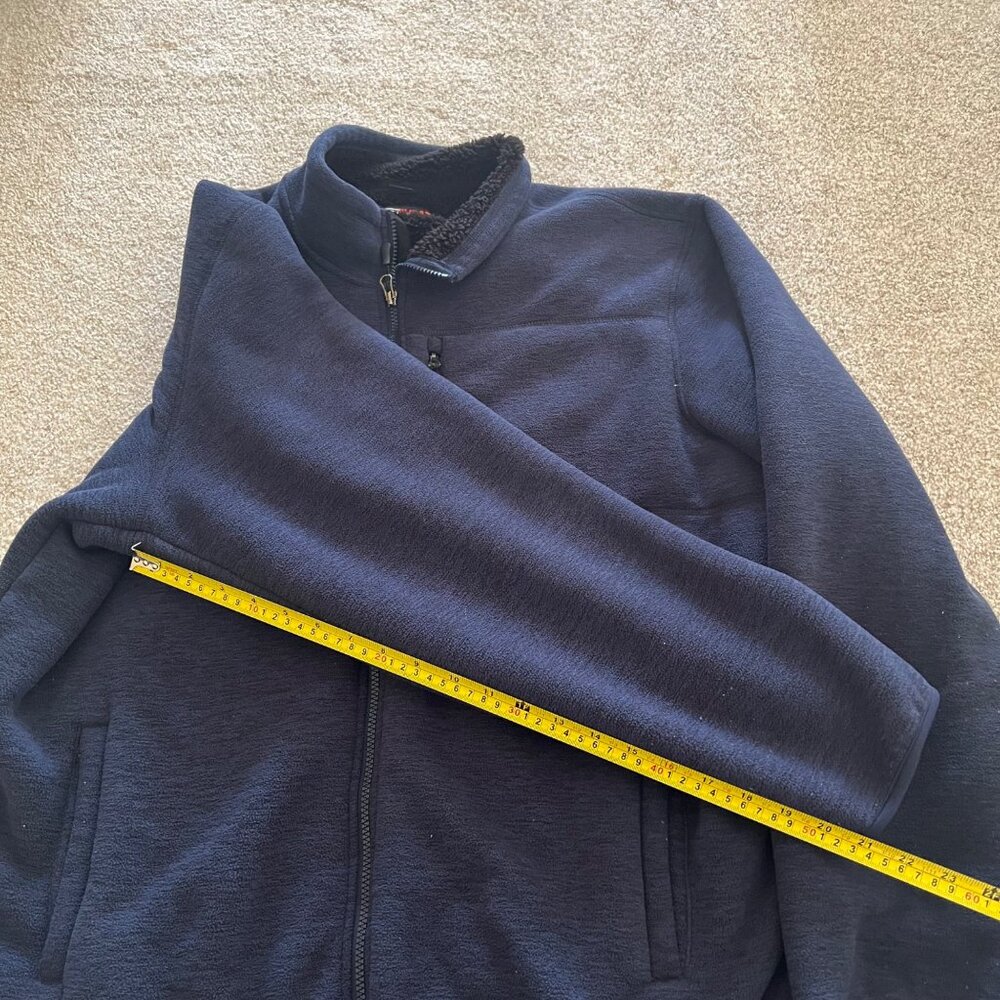 32 Degrees Heat Super Soft Shell Sherpa Fleece Full Zip Mock Collar Mens Jacket - Picture 9 of 9